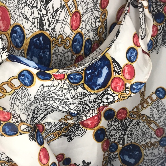 🆕Ruffle trim Silk women’s Top Sunny Leigh Size  XL - Picture 10 of 11